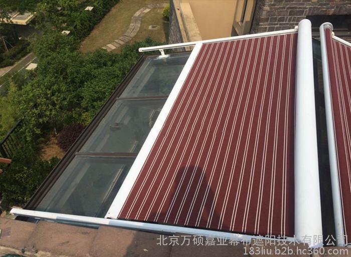 天津万硕tl-668玻璃房专用隔热遮阳棚 定做电动隔热帘 定做阳光房顶