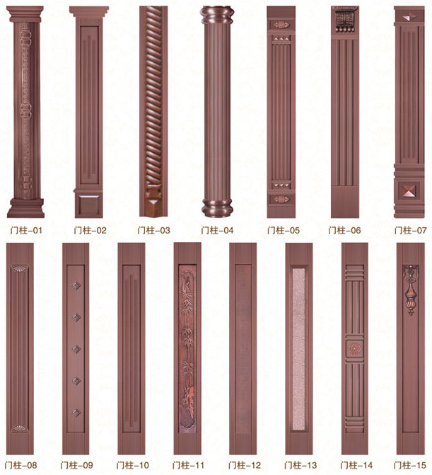 供应江苏常州地区不锈钢铜门永康罗马柱铜门价格银行玻璃铜门价格