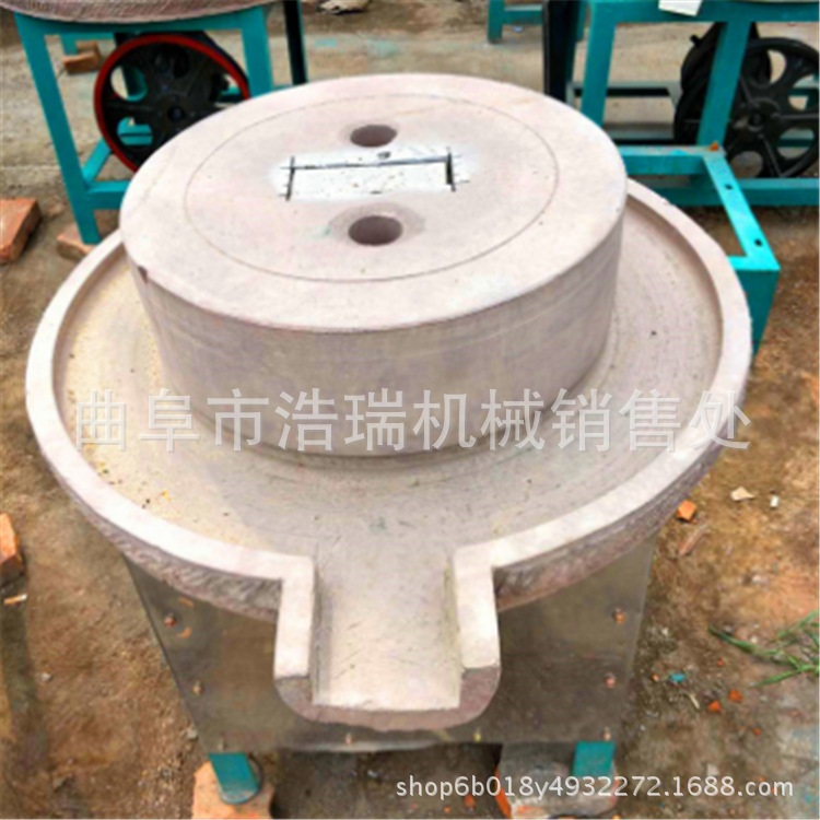 电动石磨机的工作原理，米浆石磨机山东泗水厂家批发示例图6