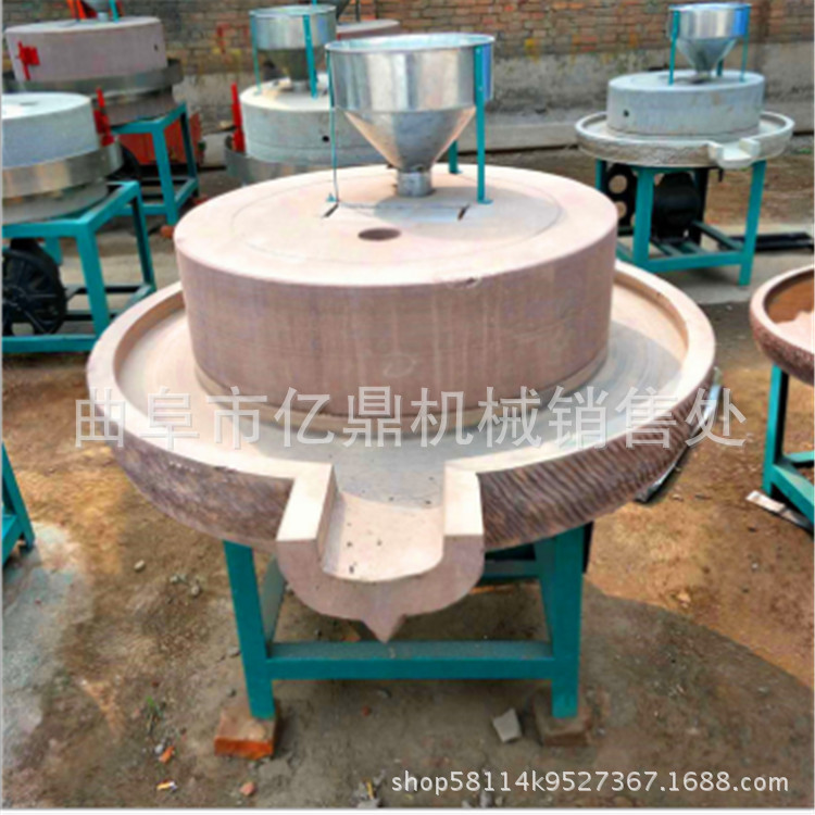 芝麻酱石磨机 天然豆浆石磨机 电动石磨图片示例图2
