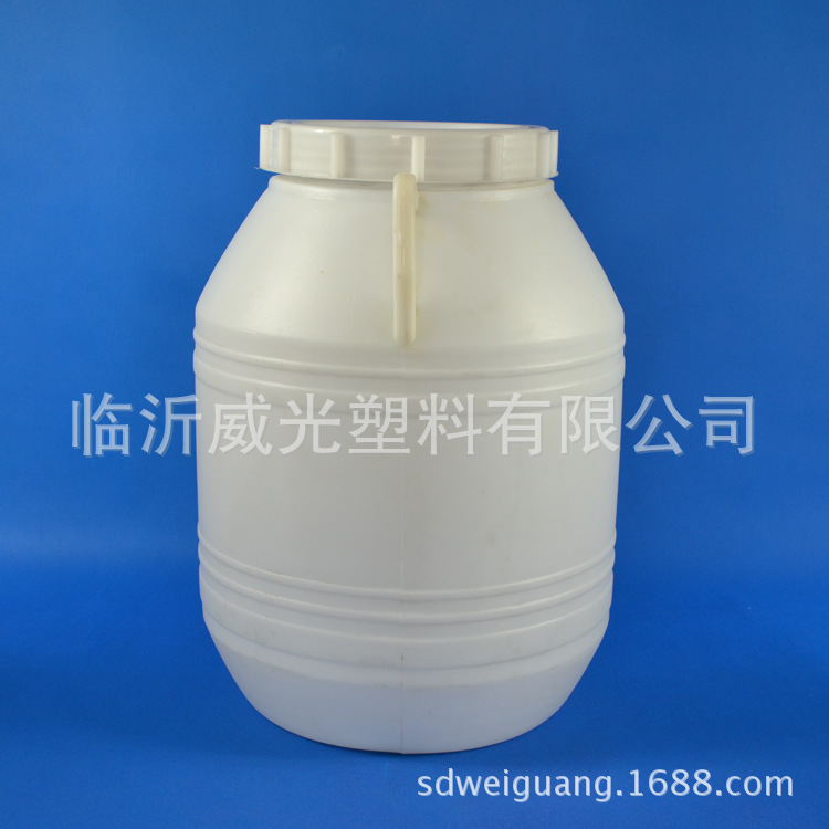 【工厂直销】威光40公斤白色民用塑料包装桶塑料桶圆形桶WG40-1示例图3