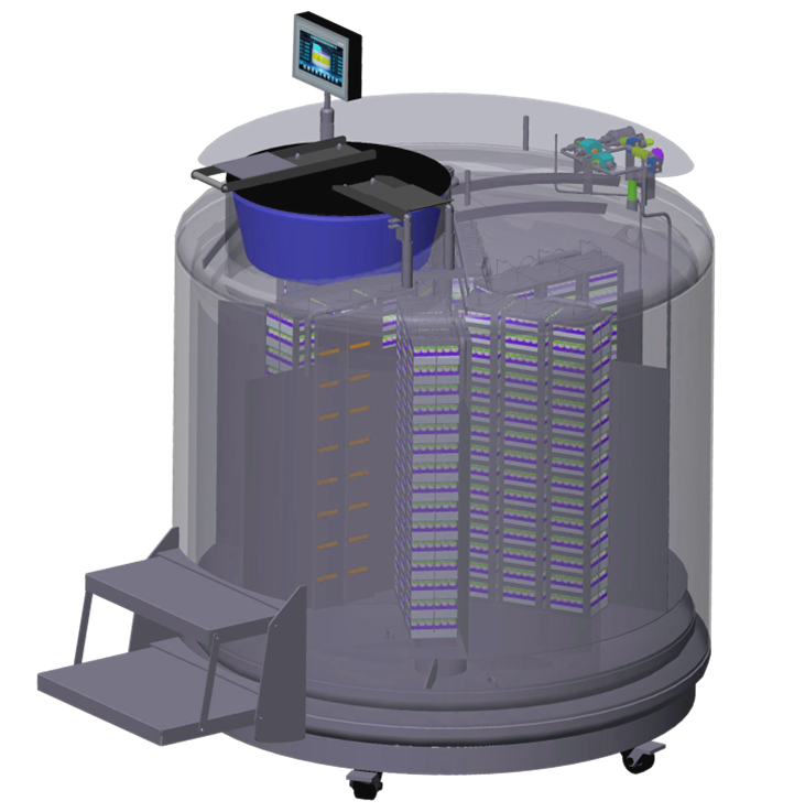 海尔海盛杰样本库储存罐 气相液氮罐350升 低温液氮储存系统示例图1