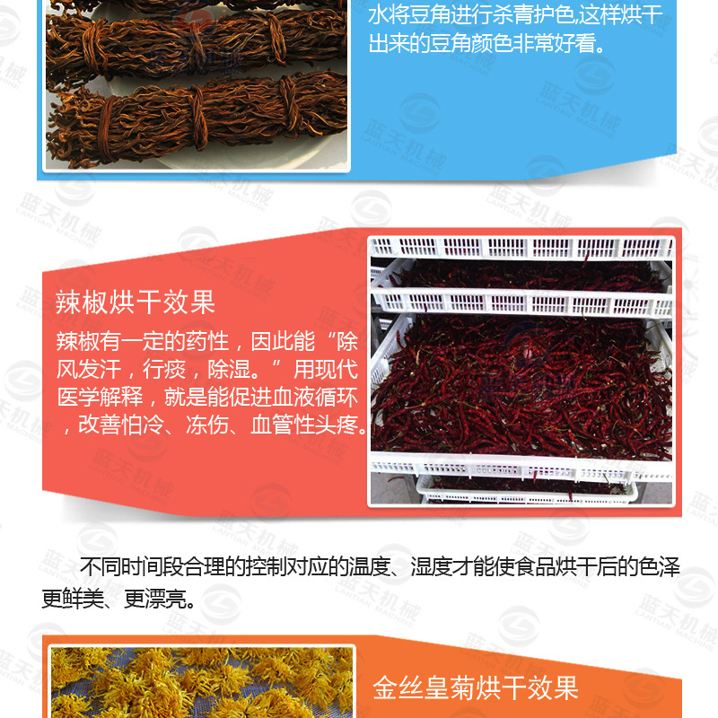 空气能热泵烘干机 水果蔬菜脱水烘干机 食品热风循环烘干机生产商示例图11