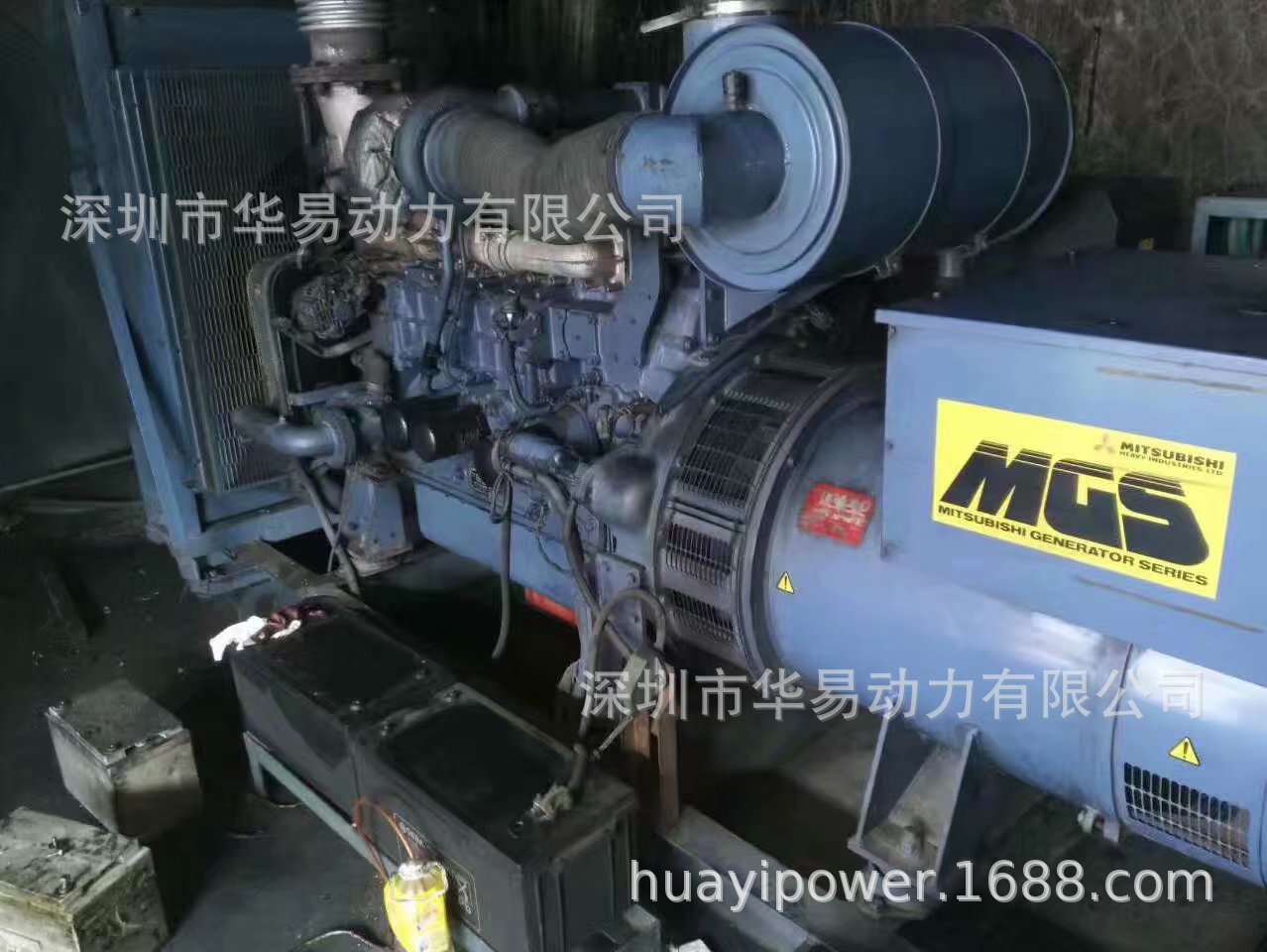 工厂备用新款300KW二手日本柴油发电机MITSUBISHI/三菱S6B3-PTA示例图5