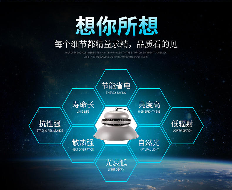 工矿灯 250WLED银钻工矿灯 上海亚明 厂矿球场LED高棚灯价格示例图2