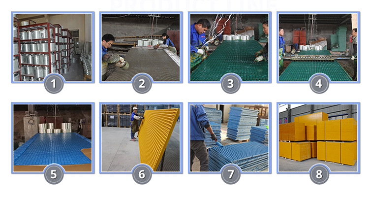 厂家供应高强度玻璃钢花纹盖板 玻璃钢污水处理 工业地漏盖板示例图11