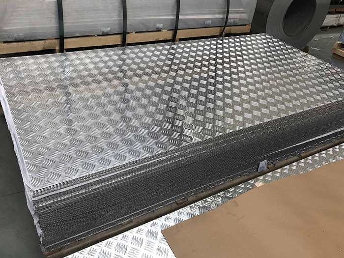 进口1A99花纹铝板五条筋花纹纯铝板防滑铝板示例图1