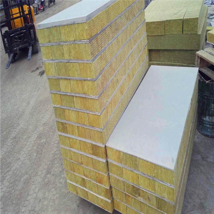A级保温岩棉复合板 双面砂浆复合板 竖丝岩棉复合保温板外墙岩棉示例图5