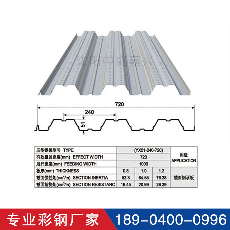 钢结构楼承板厂家 压型钢板生产厂家 钢楼承板厂家生产加工批发价格示例图8