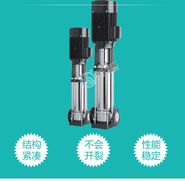 扬子牌CDL轻型不锈钢多级离心泵高层增压水泵空调循环水泵示例图4