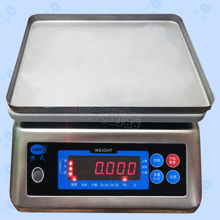 食品厂专用不锈钢防水电子称 3kg6KG15kg防水密封性好的电子秤示例图5