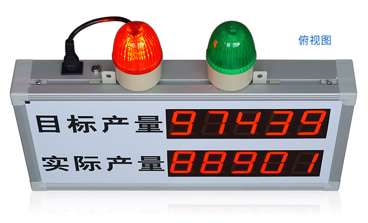 生产管理电子看板工厂车间流水线LED显示屏光电开关计数器I/0信号示例图5