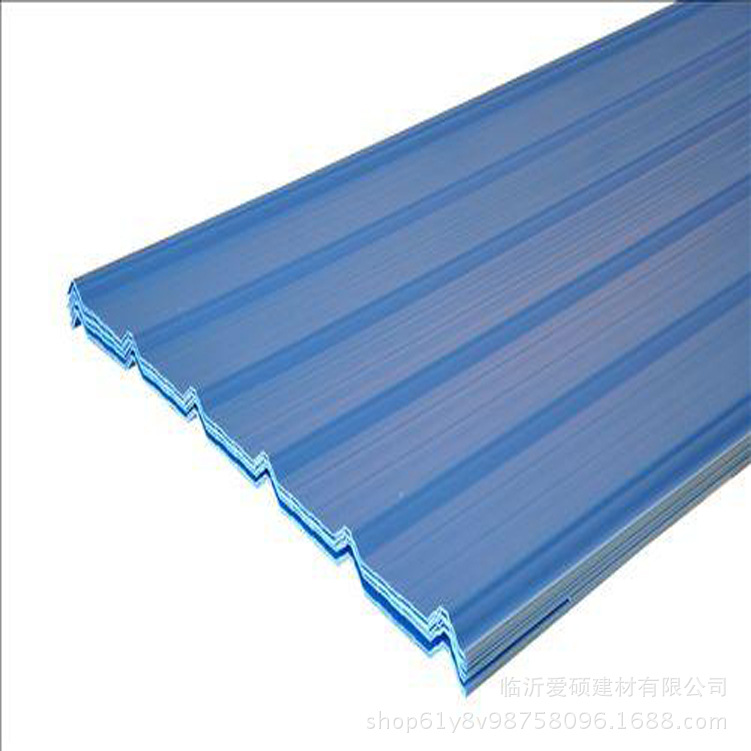 临沂1130梯型防腐屋面瓦厂家 蓝色PVC塑钢瓦批发价格示例图6