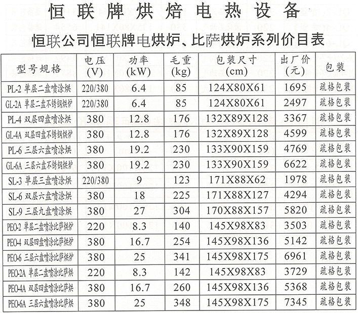 郑州恒联烤箱商用PL-2/PL-4/PL-6单层2层3层大型面包烘焙设备电烘炉示例图6