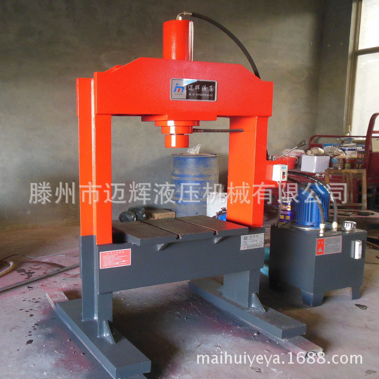 供应40吨龙门液压机 小型框架式手动轴承压装校正液压机 厂家直销示例图4