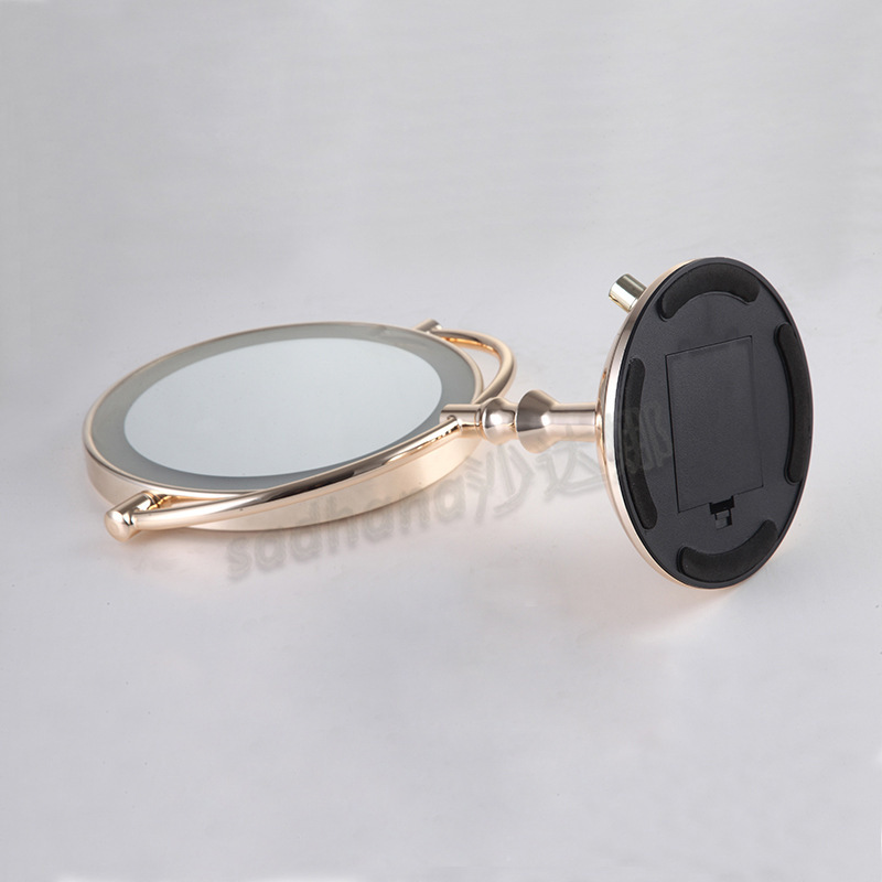 led台式双面镜 led化妆镜 带灯放大化妆镜 酒店工程镜 美容镜创意示例图4