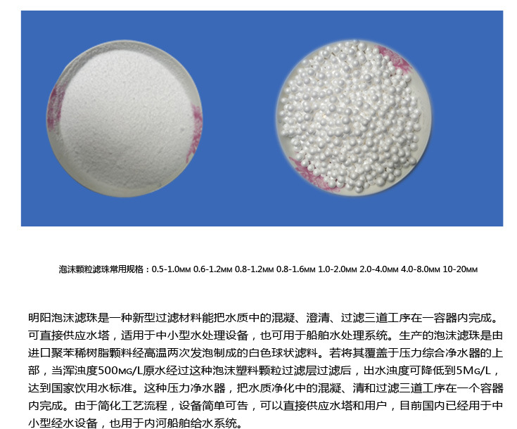 厂家直销 高密度eps泡沫滤珠 聚苯乙烯泡沫滤珠 白色圆型泡沫球示例图4
