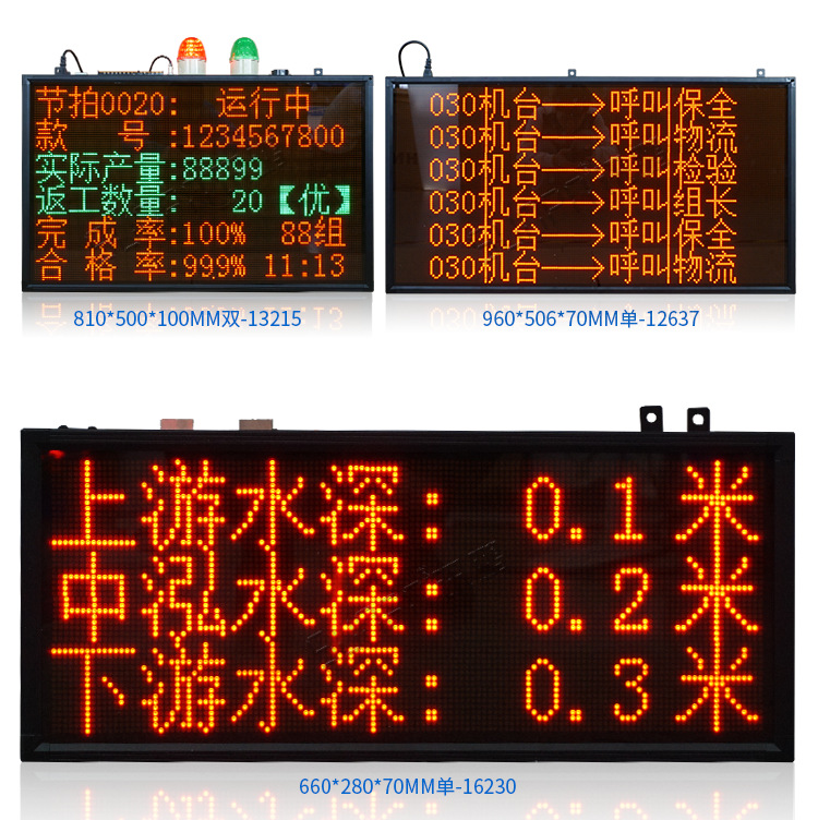LED点阵单元板电子显示屏看板3.75单双色二次开发RS485以太网通讯示例图15