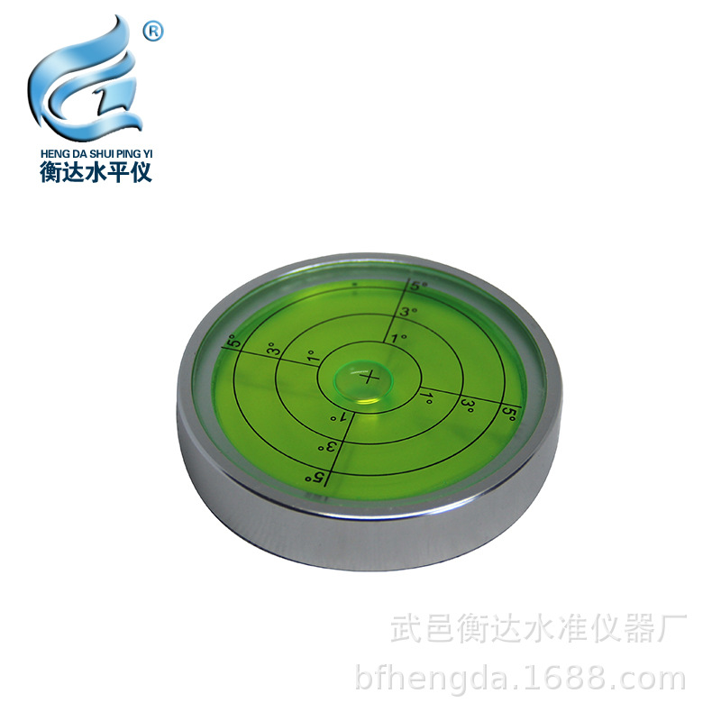 夜光绿水水准仪 金属圆万向水平仪 便携式水平泡水平器 型号齐全示例图6