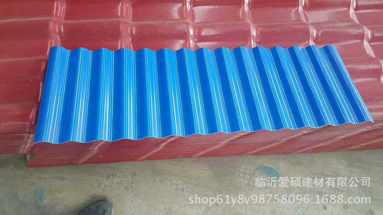 临沂1130梯型防腐屋面瓦厂家 蓝色PVC塑钢瓦批发价格示例图8