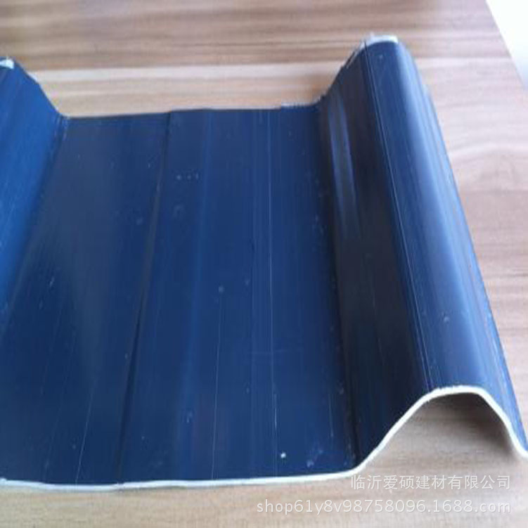 临沂1130梯型防腐屋面瓦厂家 蓝色PVC塑钢瓦批发价格示例图2