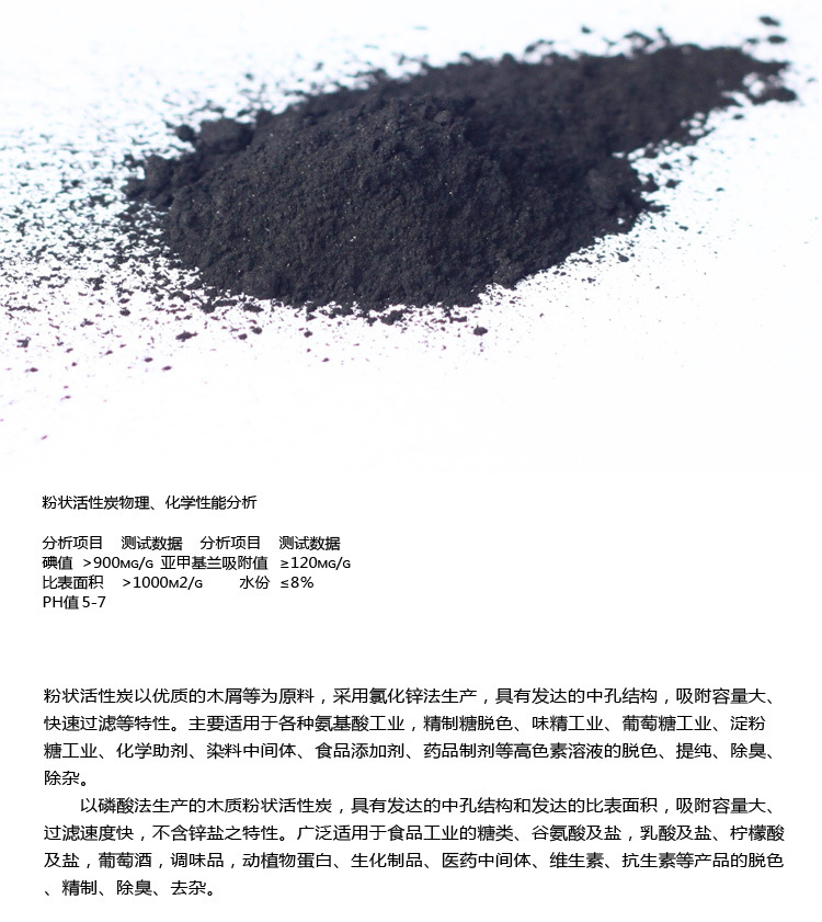出厂价格 粉状活性炭 高碘值活性炭 脱色用活性炭示例图4