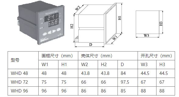 安科瑞直销WHD48-11 智能型温湿度控制器 RS485通讯可远程监控示例图6
