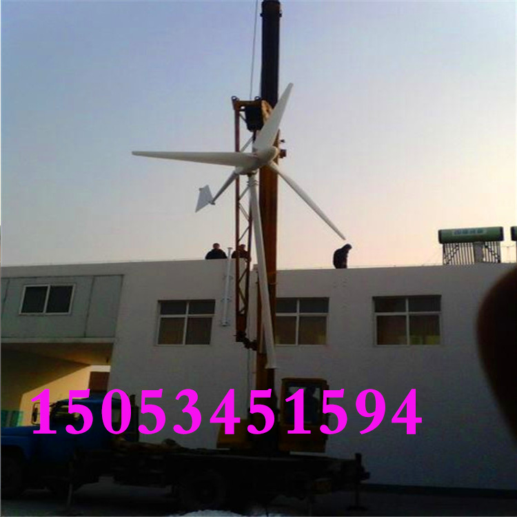 宁津晟成新型低风速永磁1000W风力发电机高效发电示例图1