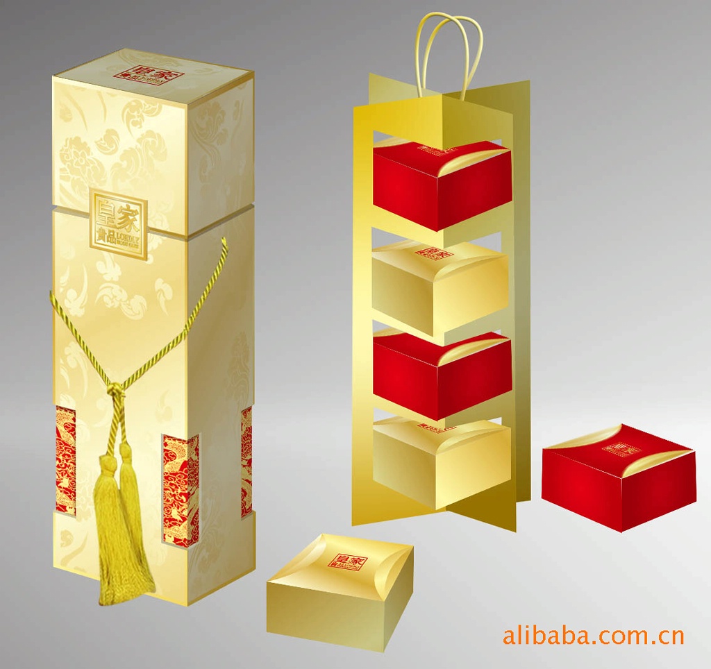 花开富贵时尚月饼礼品盒 南京专业生产包装盒 月饼礼盒加工定制示例图3