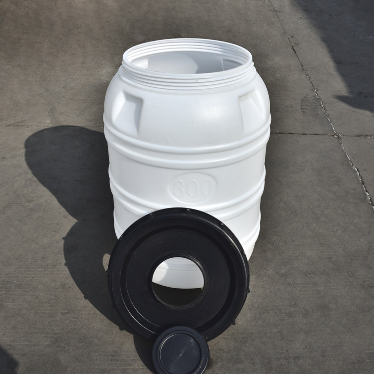 300升塑料桶 圆形塑料桶300升 0.3吨立式桶 300L塑料水桶示例图4