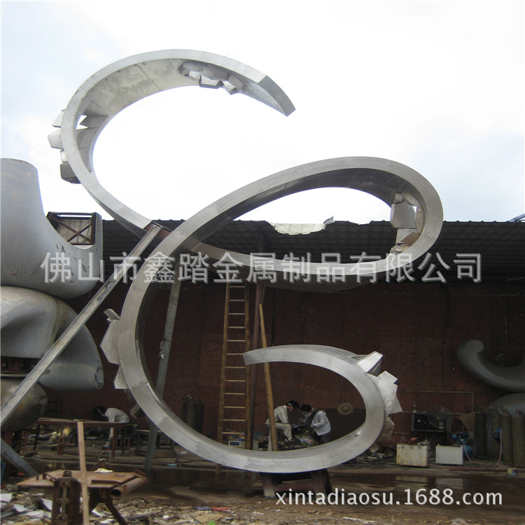 供应广场不锈钢标志装饰雕塑摆件厂家示例图5