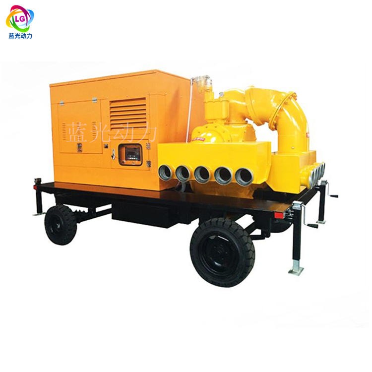 移动水泵 无需引水柴油机泵车 应急移动式柴油排水泵