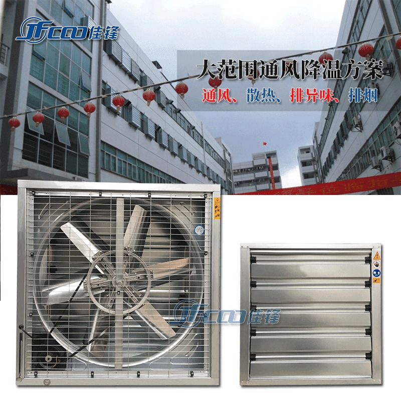 惠州通风降温设备 节能低能耗通风降温设备 通风换气负压风机图片