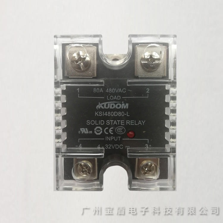 库顿 KUDOM KSI480D80-L 交流固态继电器 单相固态继电器 单相交流固态继电器
