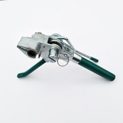 新式不锈钢扎带工具 绿色棘轮收紧型 长嘴牙齿型L型金属打包带剪 景川电气图片