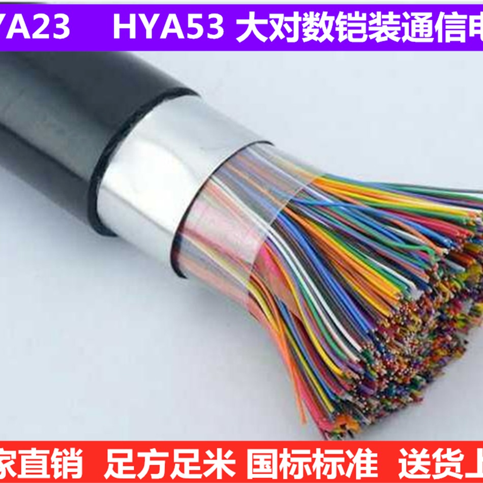 HYA53大对数电缆 通信电缆 铠装通信电缆