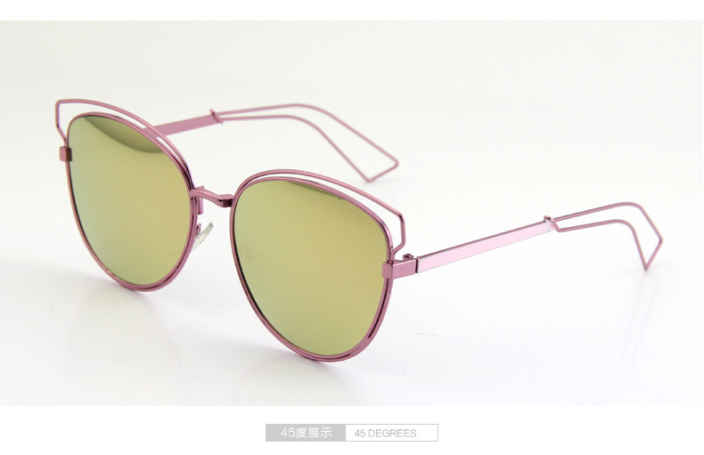 2016新款太阳镜批发 时尚潮流太阳眼镜 个性女士墨镜 猫眼太阳镜示例图10