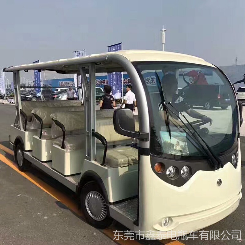 广东绿通景区观光浏览车LT-S14免维护电池电动观光车72V