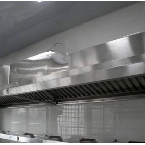 上海厨房排烟工程 厨房酒店餐饮店商用不锈钢大吸力排烟罩 上海厨房设备图片