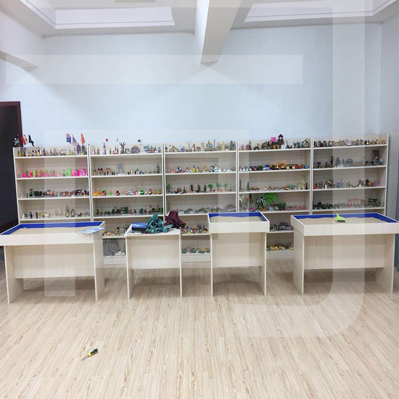 普才 广州厂家 专业沙盘摆件 实木沙具柜 学校心理游戏摆件图片