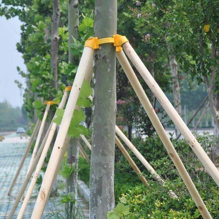 绿化圆木棍稼接树木支架 黄色大树支架 防风支架 一匡大量供应