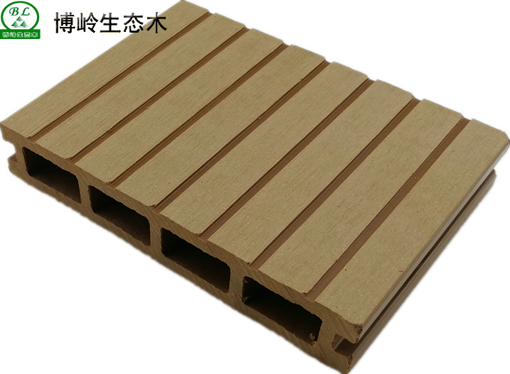 厂家直销 150*25四孔地板 户外防水防滑园林步道 WPC木塑地板示例图1