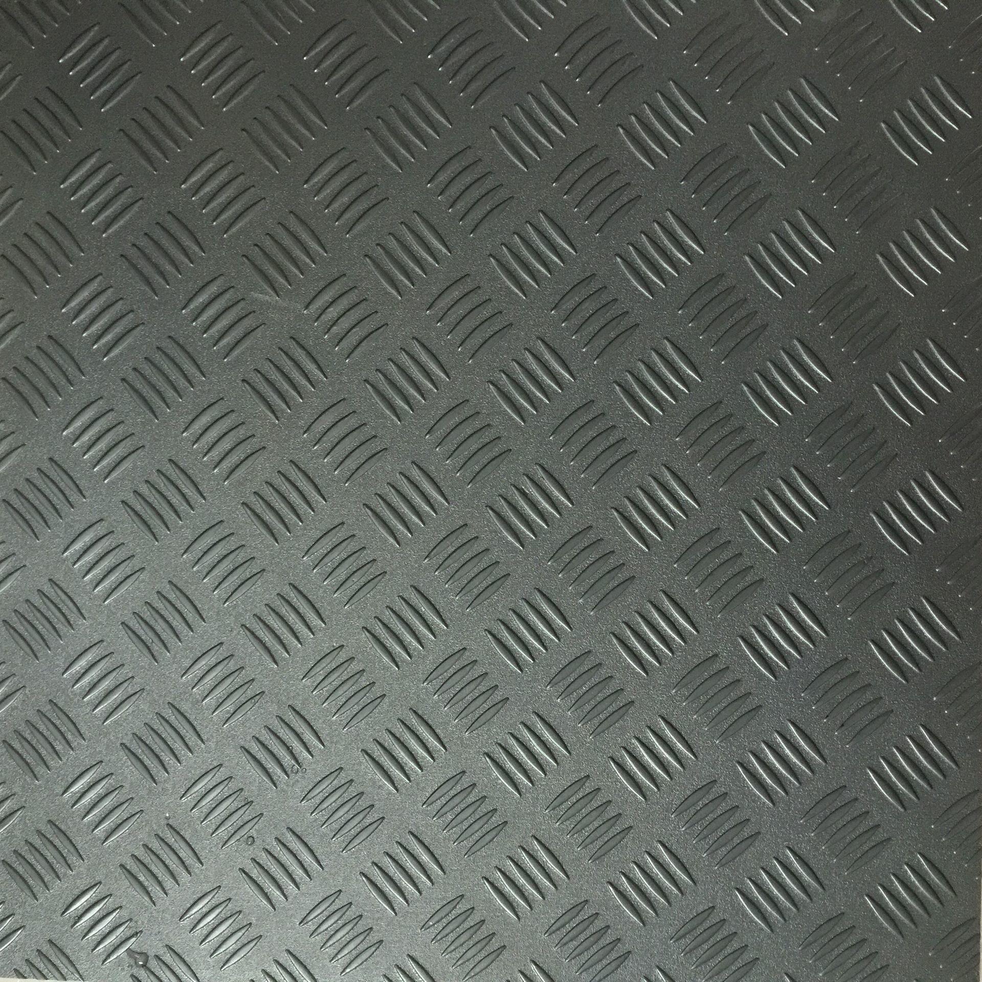 腾方厂家直销PVC地板 健身房专用钢板纹地胶 耐磨钢板纹塑胶地板 杭州图片