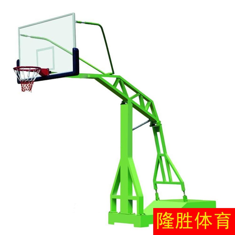 箱式移动篮球架销售 隆胜体育大量出售 钢化玻璃篮球架 篮球架安装