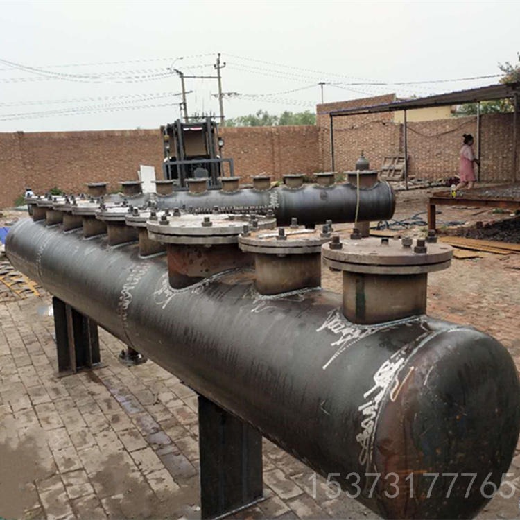 定制各种集分水器  DN1000分集水器制造 供水分集水器加工图片