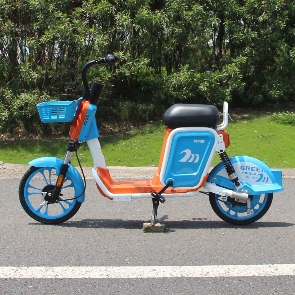 美蒂斯共享电动车 雅迪同款电瓶车厂家直销48V扫码骑行共享单车GPS定位电动自行车