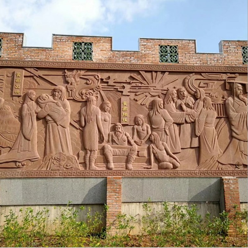 砂岩浮雕制作 人物浮雕 校园浮雕文化墙 寺院浮雕壁画