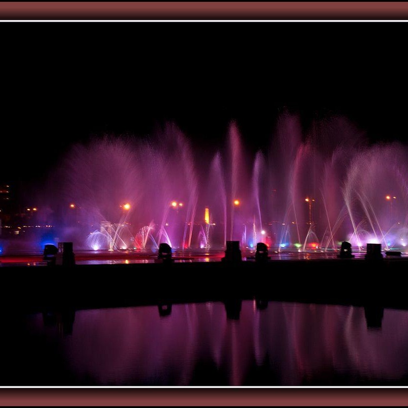 北京市喷泉厂家直销 彩色圆形音乐喷泉厂家 旱地喷泉制作 山韵园林