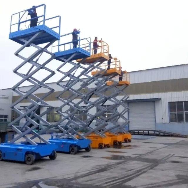 启运12米自动升降机 剪叉电动登高梯 高空维修机械 漯河市厂家
