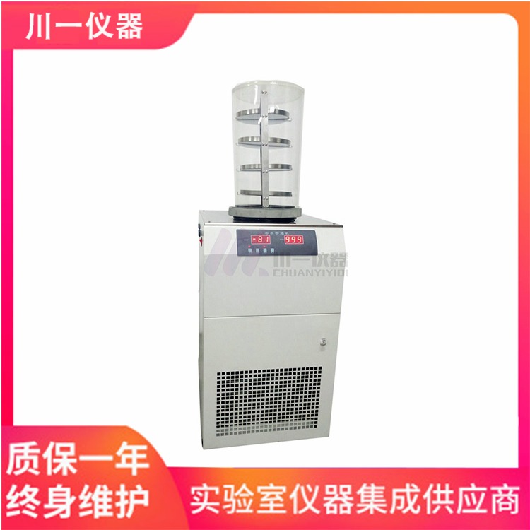 广州 双压缩机食品冻干机 FD-1A-80 真空冷冻干燥机 川一仪器